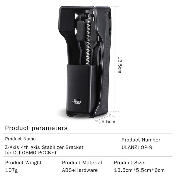 För Osmo Pocket Mini Control Stick För Osmo Pocket Handheld Gimbal Stabilizer