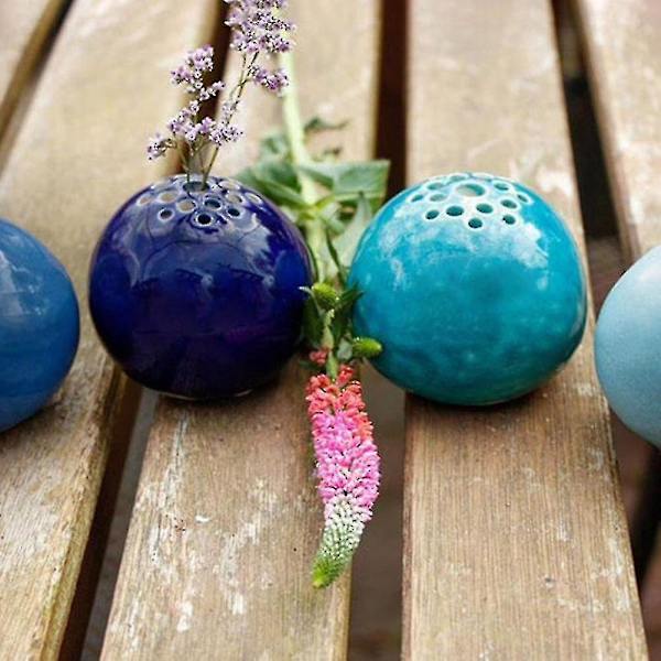 Vasornament, aromaterapiflaska, konstgjorda torkade blommor, kreativa hantverk (1 stycke, blå)