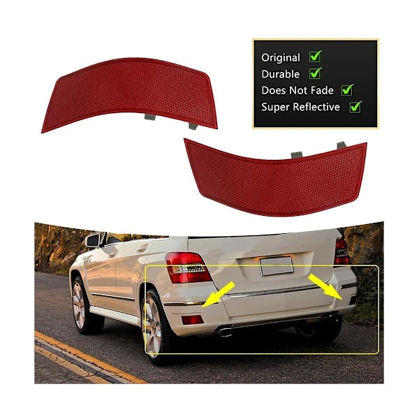 Høyre Bakre Bumper Reflektorlys Trim A2048200174 For -klasse W204/x204 Glk250 Glk300 Glk350 2008-2012