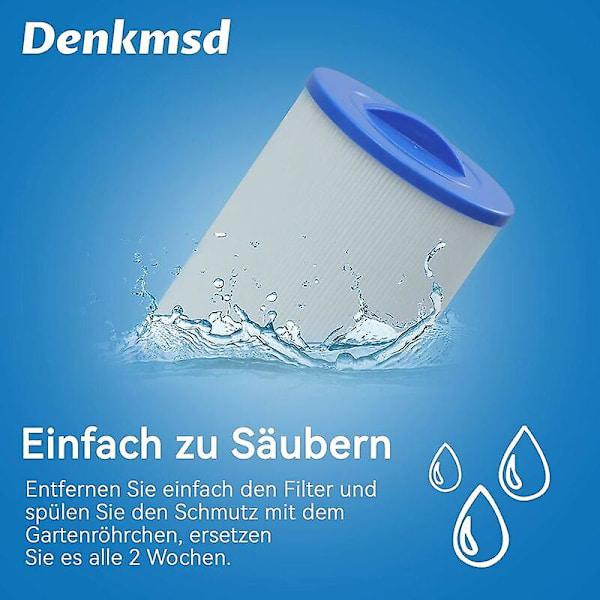 2-pakning Spa-filter, kompatibel med Unicel 6ch-940, kompatibel med Pww50p3, kompatibel med Waterway Front Access Skimmer og Filbur Fc-0359