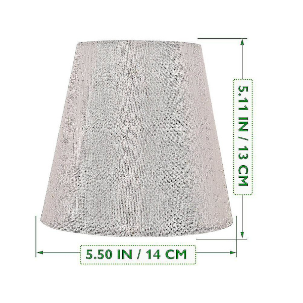 Liten lampskärm klämma på inomhus lampskärm retro skrivbordslampa skärm-2-pack