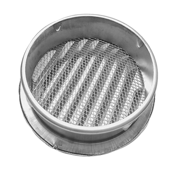 Rustfritt stål luftventiler, Lamellgitterdeksel Ventilasjonshette Flat Ducting Ventilasjon Luftventil Vegg A