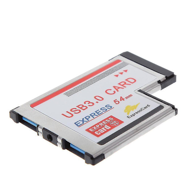 2 Dual Port Usb 3.0 Hub Express Card Expresscard Hidden 54mm Adapter For Laptop