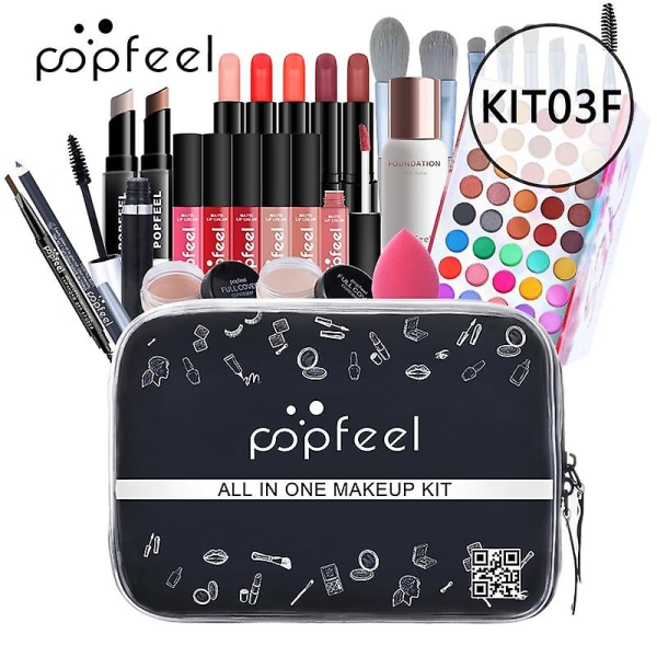 29 stk Make-up Kosmetisk alt-i-et sæt Multi-purpose Beauty Kit med gavepose -kit003f
