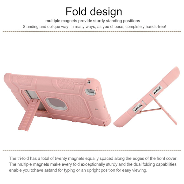 Barn Robust Stöttålig Stativfodral för Apple iPad 2 3 4 5 6 9.7\"/Air 2/Mini