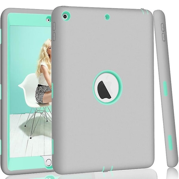 Stöttåligt Armor Gummiblandat Tjockt Hårdt Skyddande Skal för iPad 2 3 4 Mini 1 2 3