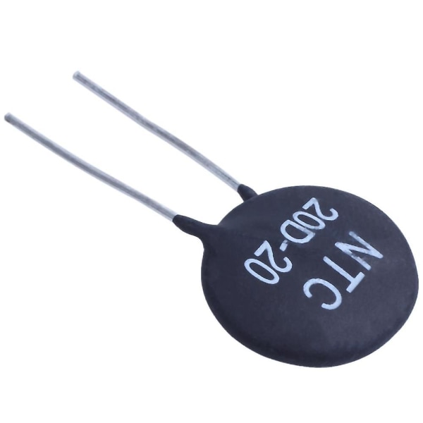 20d-20 Ntc termistor for begrensning av innkoblingsstrøm av strømforsyning Cfl, svart