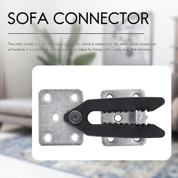 2 stk. Sofa Couch Sektionsmøbel Connector Joint Snap Style