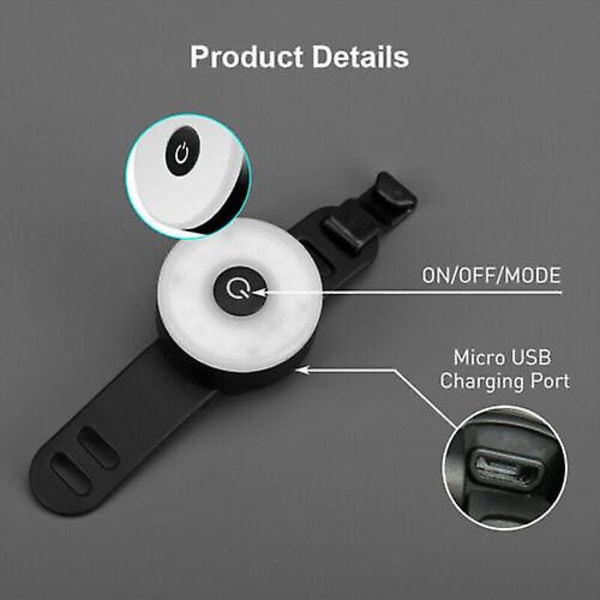 Led Usb Sykkel Bakre Hale Lys Oppladbar Sykkel Sykling Vanntett Sports Lampe