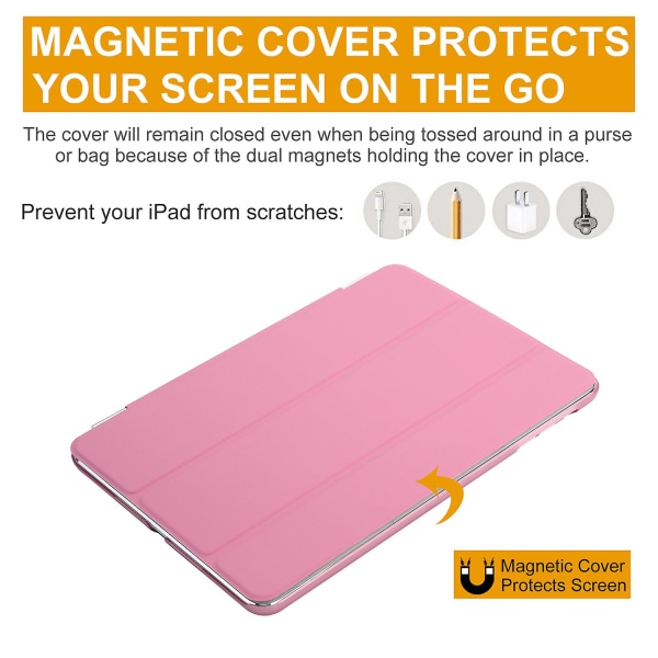Smart Cover Case Pu Leather Magnetic Thin Protector For Ipad Mini 1 2 3 Rosa