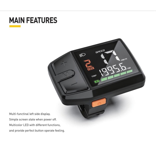 BAFANG-DZ41 display skærm egnet til ottekantet centralmotor M500 M600 BBS0102 HD instrument