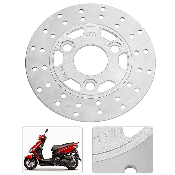 GY6 Scooter Moped Skivbroms Rotor - 155MM, 3 Bultmönster - Kompatibel med Z50, Z50A, Z50J, DR11 Modeller