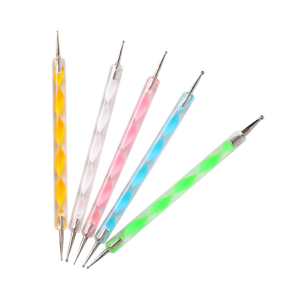 10-pack Nagelgel-set Nagelkonst Dekoration Punktpen Manikyr Konst Borstar Verktyg