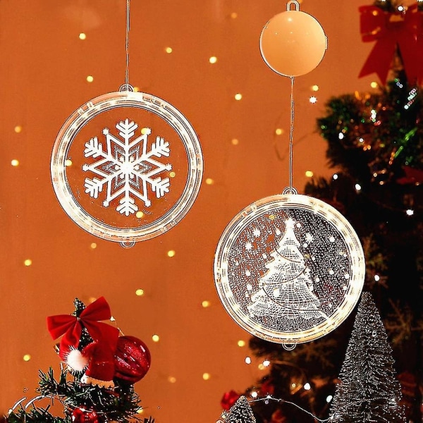 Christmas Wreath Led String Light With Santa Claus Dør Vegghengende Garland Holiday Home Navidad De