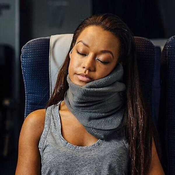 Flybil Nakkepude Rejse Behagelig søvn Ortopædisk livmoderhalspude til nakkesmerter V C Form Ingen oppustelig Rygsmerter Støtte