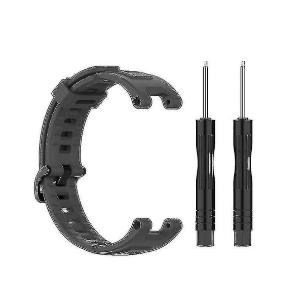 For Amazfit T Rex Pro armbånd pustende stropp svettebestandig anti-ripe bånd (farge: grå)