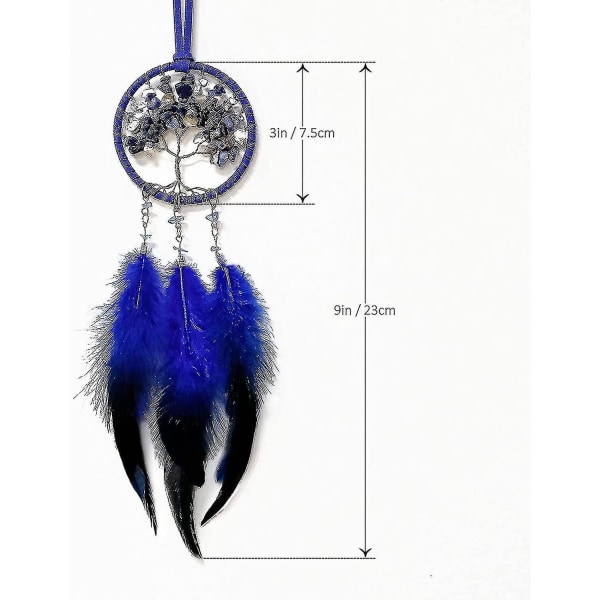 Dreamcatcher Bilspeil Anheng Bil Charm With Crystal Beads Tree Of Life Small Dreamcatcher Rearview Mirror Anheng Barnasoverom