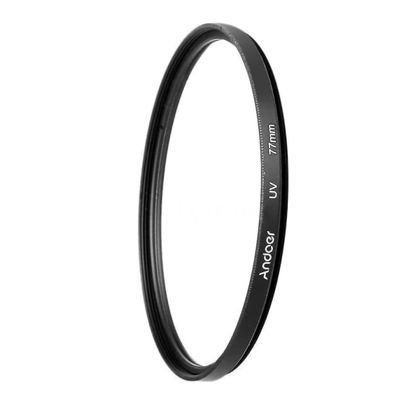 2x 77mm UV Ultraviolet Filter Linse til DSLR Kamera