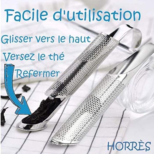 4 stk. te-si, rustfrit stål te-diffuser, genanvendelig te-si med langt håndtag, mesh te-si til løs te, krydderier, rose, perfekt til at hænge på