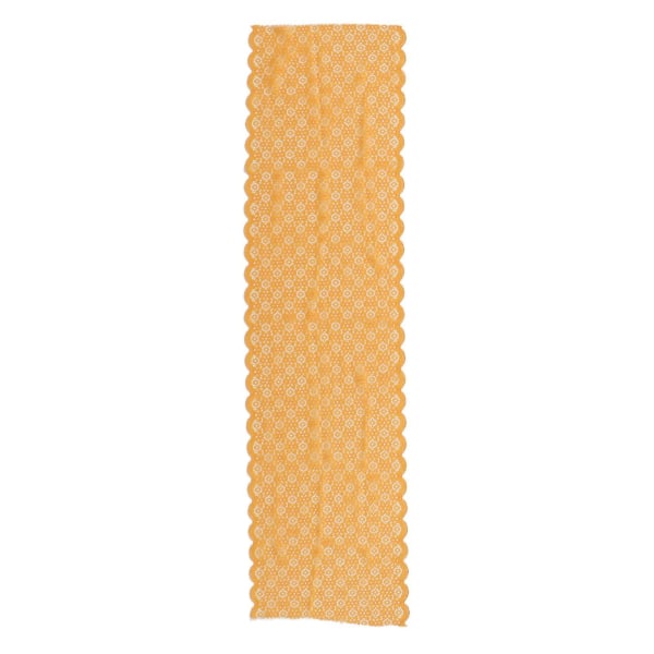 Blondestoff 10 Yards - Vakker oransje Myk Komfortabel Stretch Blondekant For gjør-det-selv-håndverk Klær
