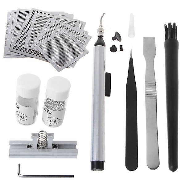 Bga Reballing Stencils Solder Paste Tin Balls Station Steel Mesh For Smt Rework