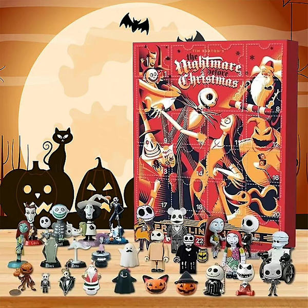 24 Ruder Halloween Blind Box Mini Figurer Dukker Party Overraskelseslegetøj