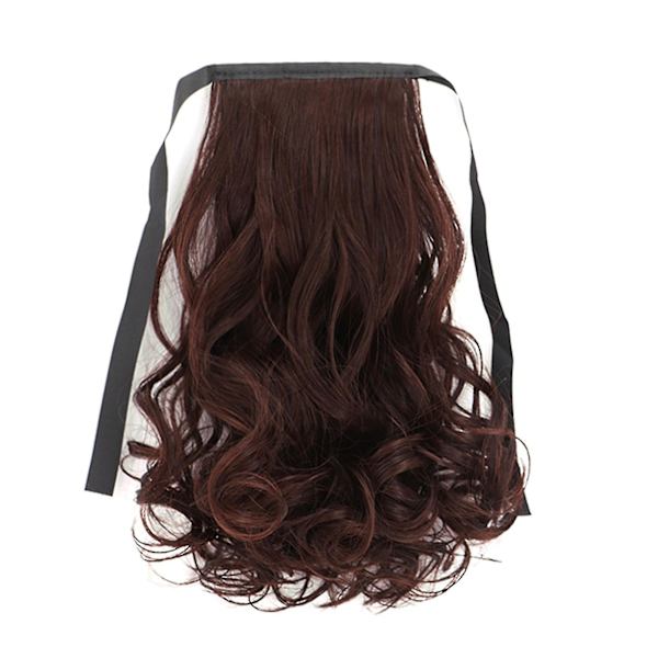 Kvinners Fluffy Lang Krøllete Syntetisk Fiber Hestehale Falsk Parykk Extension Hårstykke