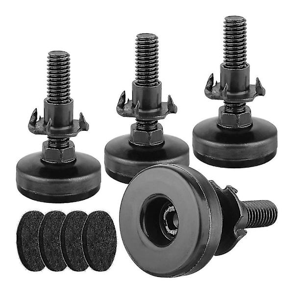 4 stk Møbeljusterere, Heavy Duty, Justerbare Benjusterere for Skap, Stoler