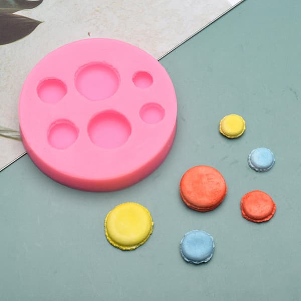 Diy 3d Macaron bageform Håndlavet form kage sæbe stearinlys forme Fondant forme