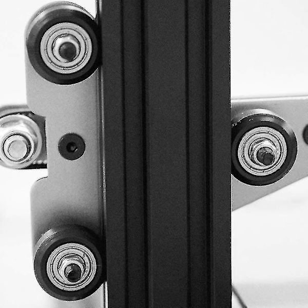 12 stk. store plastikhjul med Perlin-lejer til 3d-printer Kompatibel med Cr-10, Cr-10s, Hybrid C