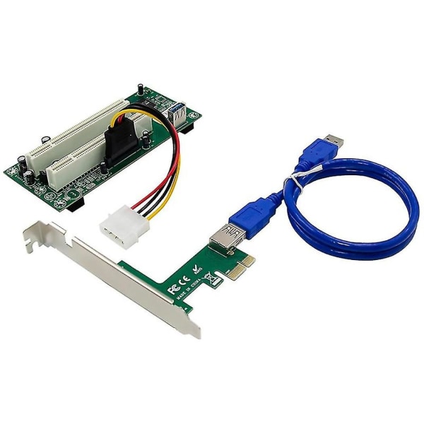 Pci til Pci adapterkort Pcie X1 til router træk 2 Pci Slot Riser Card 2.5gbps Support Window Linux