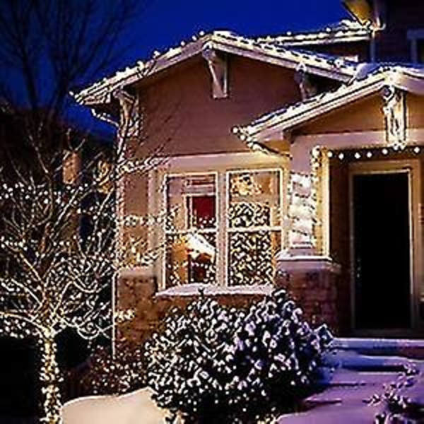 Solcellslingor utomhus 50 LED 32 fot kristallglobellampor