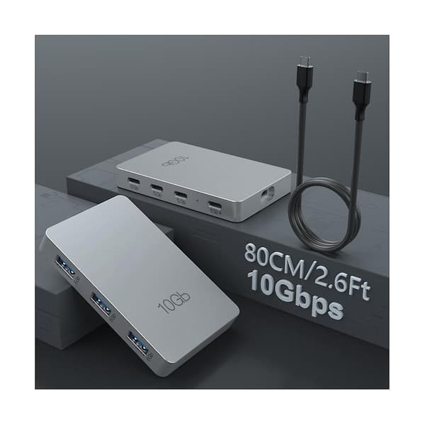 7-i-1 Type-c dokkingstasjon Usb3.2 Gen2 10gbps med Pd 100w lading utvidelse multifunksjonshub