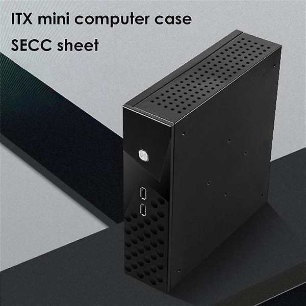 C60 Htpc Case Mini Litet Chassi Htpc Desktop Itx Datorchassi Huvudlåda Hemdator