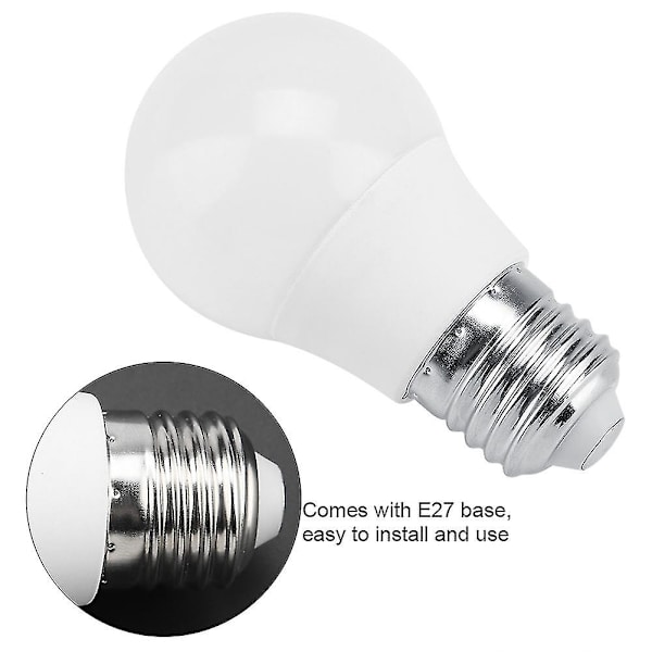 3W E27 LED-lampa för hemrumsbelysning - Hög ljusstyrka, hållbar (AC85-265V)