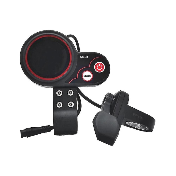 Qs-s4 72v Tumgasreglage LCD Display Mätare+knappsats Endast För Zero 11x Elscooter 6pi