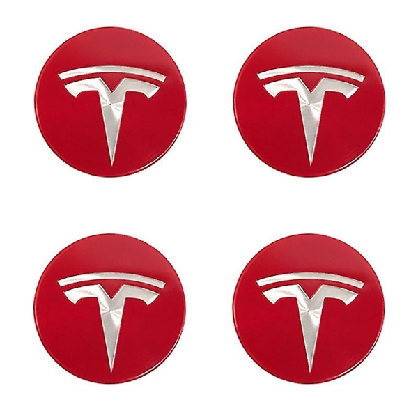 Tesla Model3/x/s/y Cover Cover Navan koristelu Kannen cover Musta punainen etiketti navan cover