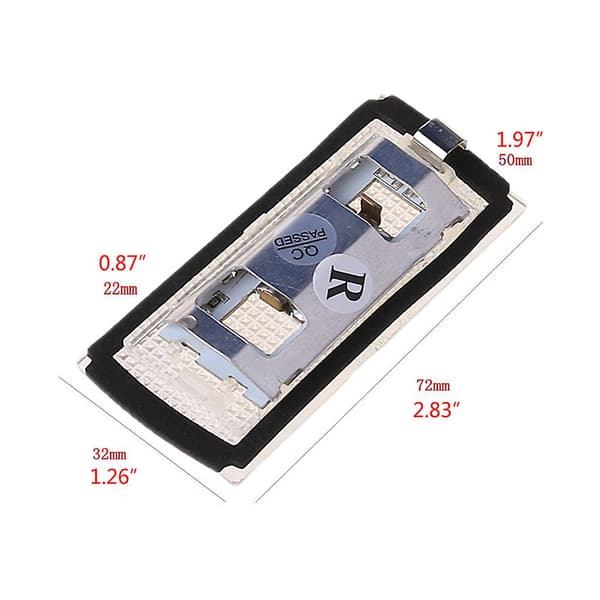 2 kpl Led-numerokilven valaisimet E66 E65 7-sarjalle 735i valkoinen