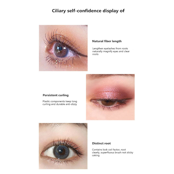 Galaxy Mascara 4d Silk Fiber Lashes Paksut Pidentävä Vedenpitävä Mascara