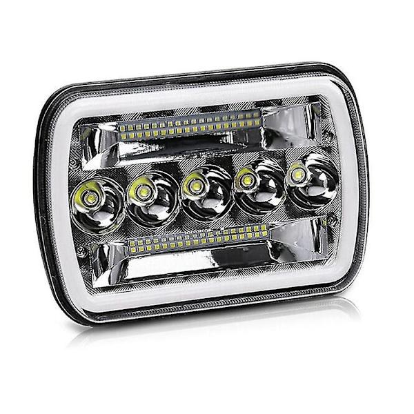 5x7 tommer 7x6 tommer LED Forlygter Hi-lo Beam Halo DRL til Xj Wrangler Yj