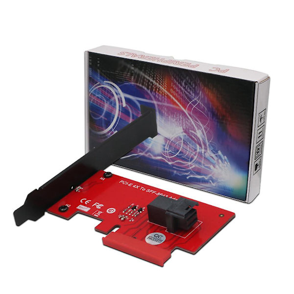 SFF 8643 till PCIe 4x adaptermodul 2,5 tum U.2 PCIe-nvme 36-stifts SSD-konverterkort stationär dator för Windows 10/8