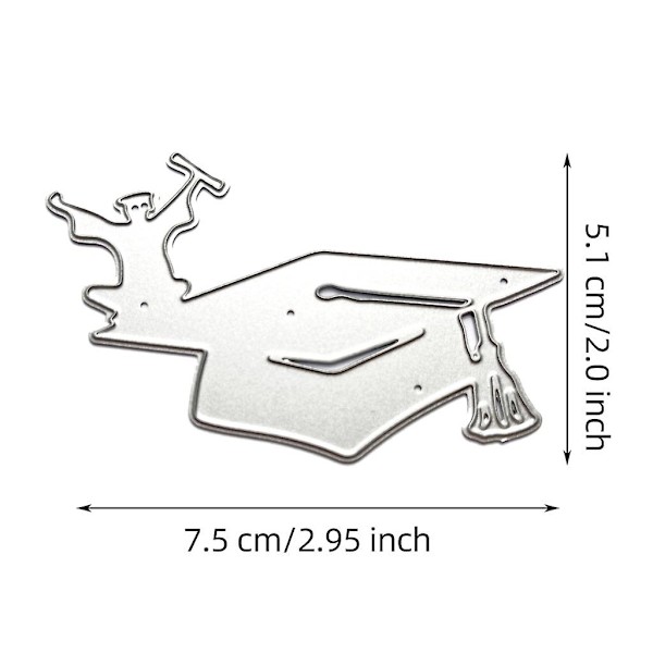 Examenshatt Metallskärverktyg Scrapbooking Stencil Die Cuts Kort Prägling