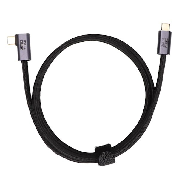 100W Type C till Type C Vinkel Data Kabel - Guldpläterad, Slitstark, 100cm/39.4in, Snabbladdande USB-kabel för Bärbara datorer