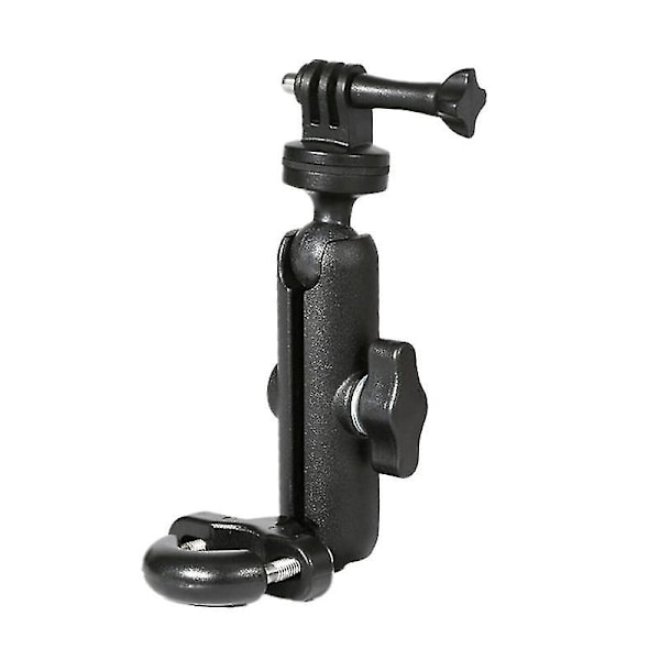 Moottoripyörän kameran pidike ohjaustangon taustapeilin kiinnike 1/4 metalliteline Go-pro Hero8/7/6/5/4/3+ toimintakameroille