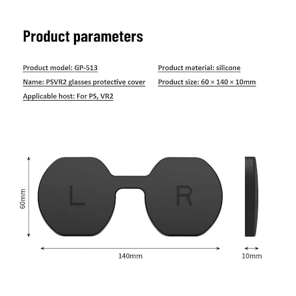 For Ps Vr2 Briller Tykkere Silikon Beskyttelsesdækning Til Psvr2 Støvbeskyttende Beskyttelse