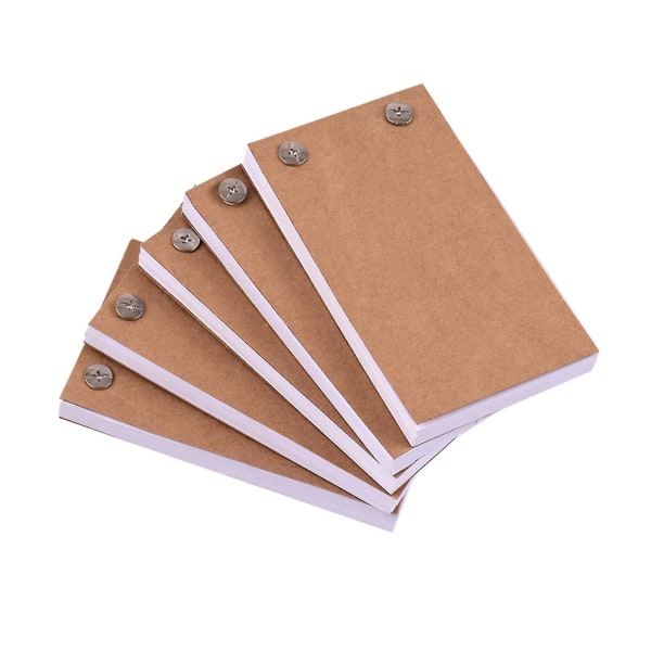 Blank Flip Book Kit med 300 ark animationspapper Blädderbok Bindningsskruvar för Led Tracing Light