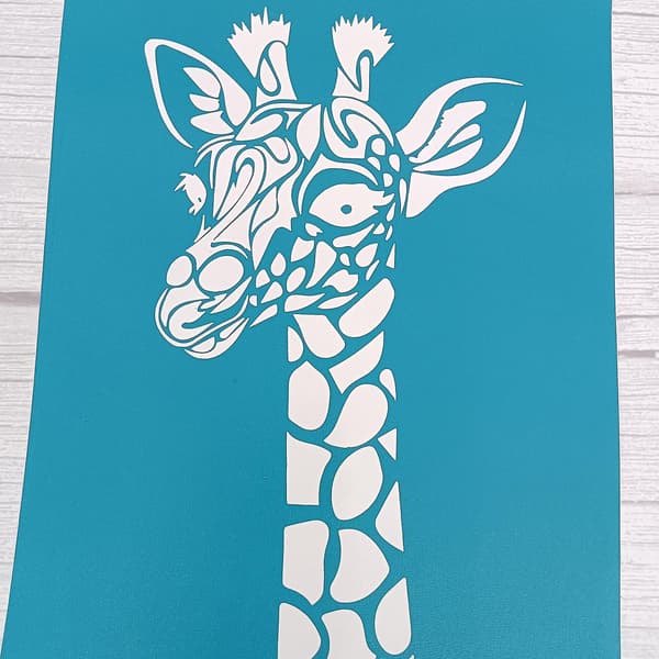 Giraf Selvhæftende Silketryk Stencil Mesh Transfers