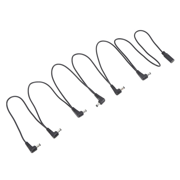 6 fot DC-strømkabelforlenger for gitarpedaler med støyisolering