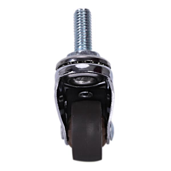 Mini hjul 1 tommer M8x15mm Tpesilent hjul med brems Universal møbelhjul --4 pakket