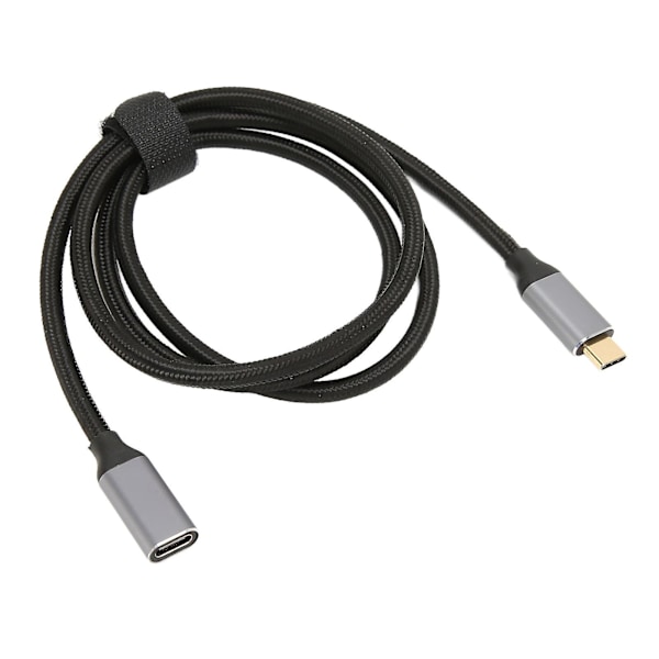 1m USB C forlængerkabel - 10 Gbps datasynkronisering, 100 W strømforsyning, 4K 60Hz videoudgang med E-markerchip